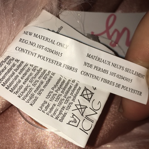 BLUSH Stole Scarf Faux Fur - Hook&Eye Closure - Picture 5 of 6